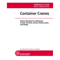 ASME B30.24-2018 (R2023)