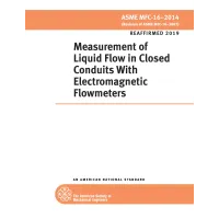 ASME MFC-16-2014 (R2019)