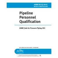 ASME B31Q-2010