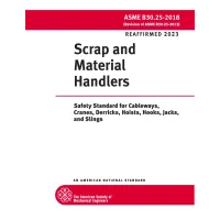ASME B30.25-2018 (R2023)