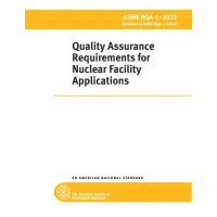 ASME NQA-1-2022