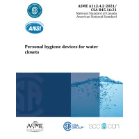 ASME A112.4.2-2021/ CSA B45.16:21