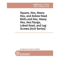 ASME B18.2.1-2012 (R2021)