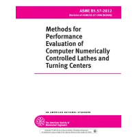 ASME B5.57-2012 (R2022)