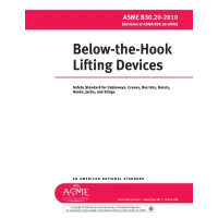 ASME B30.20-2010