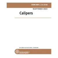 ASME B89.1.14-2018 (R2023)