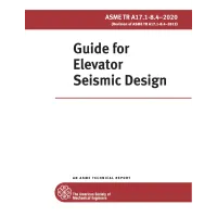 ASME TR A17.1-8.4-2020