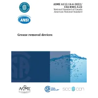 ASME A112.14.4-2022/ CSA B481.5:22