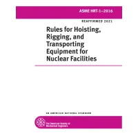 ASME HRT-1-2016 (R2021)