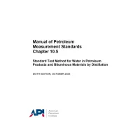 API MPMS Chapter 10.5:2024