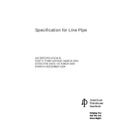 API Spec 5L:2004