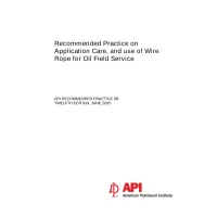 API RP 9B:2005