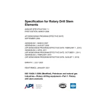 API Spec 7-1 (R2021)