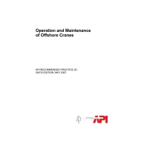 API RP 2D:2007