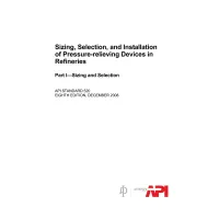API Std 520:2008