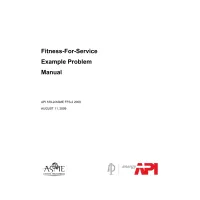API 579-2 / ASME FFS-2:2009