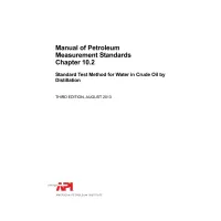 API MPMS Chapter 10.2:2013