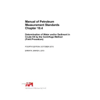 API MPMS Chapter 10.4:2013