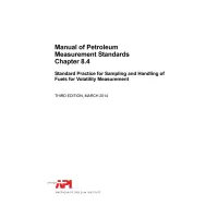 API MPMS Chapter 8.4:2014