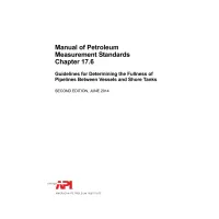 API MPMS Chapter 17.6:2014
