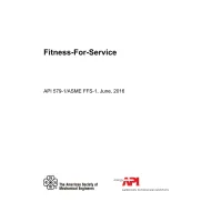 API RP 579-1 / ASME FFS-1:2016