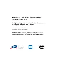 API MPMS Chapter 17.10.1:2026