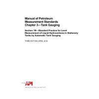API MPMS Chapter 3.1B:2018