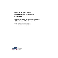 API MPMS Chapter 8.2:2020