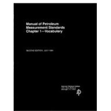 API MPMS Chapter 1:1994