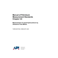 API MPMS Chapter 5.8:2025