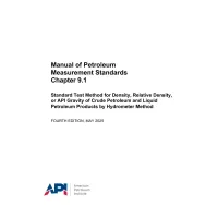 API MPMS Chapter 9.1:2025