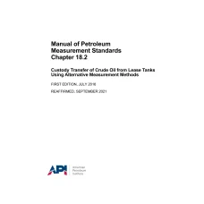 API MPMS Chapter 18.2 (R2021) API MPMS Chapter 18.2 (R2021)