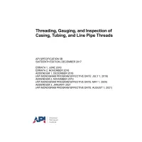 API Spec 5B