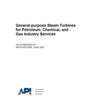 API Standard 611:2022