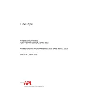 API Spec 5L:2018