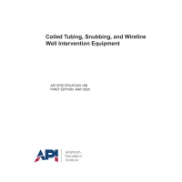API Spec 16B:2025