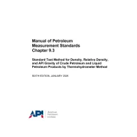 API MPMS Chapter 9.3:2026