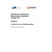 API MPMS Chapter 22.7:2023