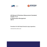 API MPMS Chapter 17.12 / EI HM 51:2025