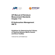 API MPMS Chapter 17.6/EI HM 70 API MPMS Chapter 17.6/EI HM 70