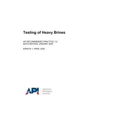 API RP 13J:2023