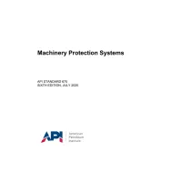 API Std 670:2025