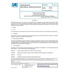 SAE AMS4958E SAE AMS4958E