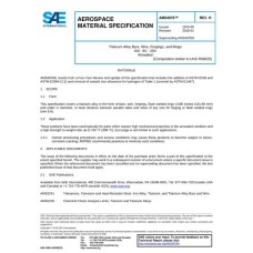 SAE AMS4978H SAE AMS4978H