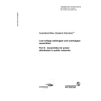 AS/NZS IEC 61439.5:2016