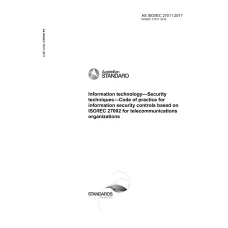 AS ISO/IEC 27011:2017 AS ISO/IEC 27011:2017