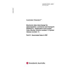 AS ISO 9735.8-2003 AS ISO 9735.8-2003
