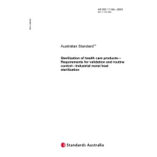 AS ISO 11134-2003 AS ISO 11134-2003