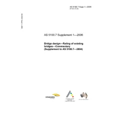 AS 5100.7 SUPP 1-2006 AS 5100.7 SUPP 1-2006