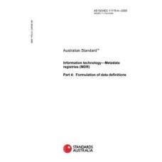 AS ISO/IEC 11179.4-2005 AS ISO/IEC 11179.4-2005